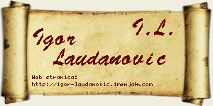 Igor Laudanović vizit kartica
